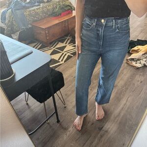 Express Women's Cropped Blue Jeans